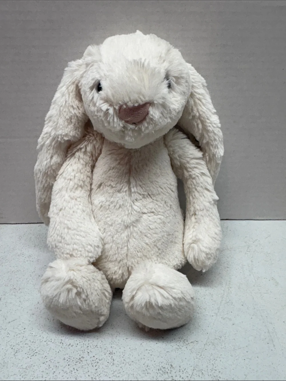Jellycat Cream Plush Cat Tag Toy